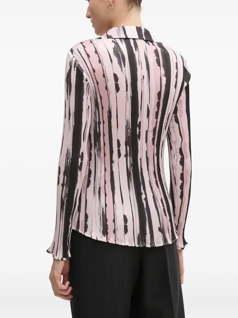 Sandro Ferrone pleated shirt - Roze