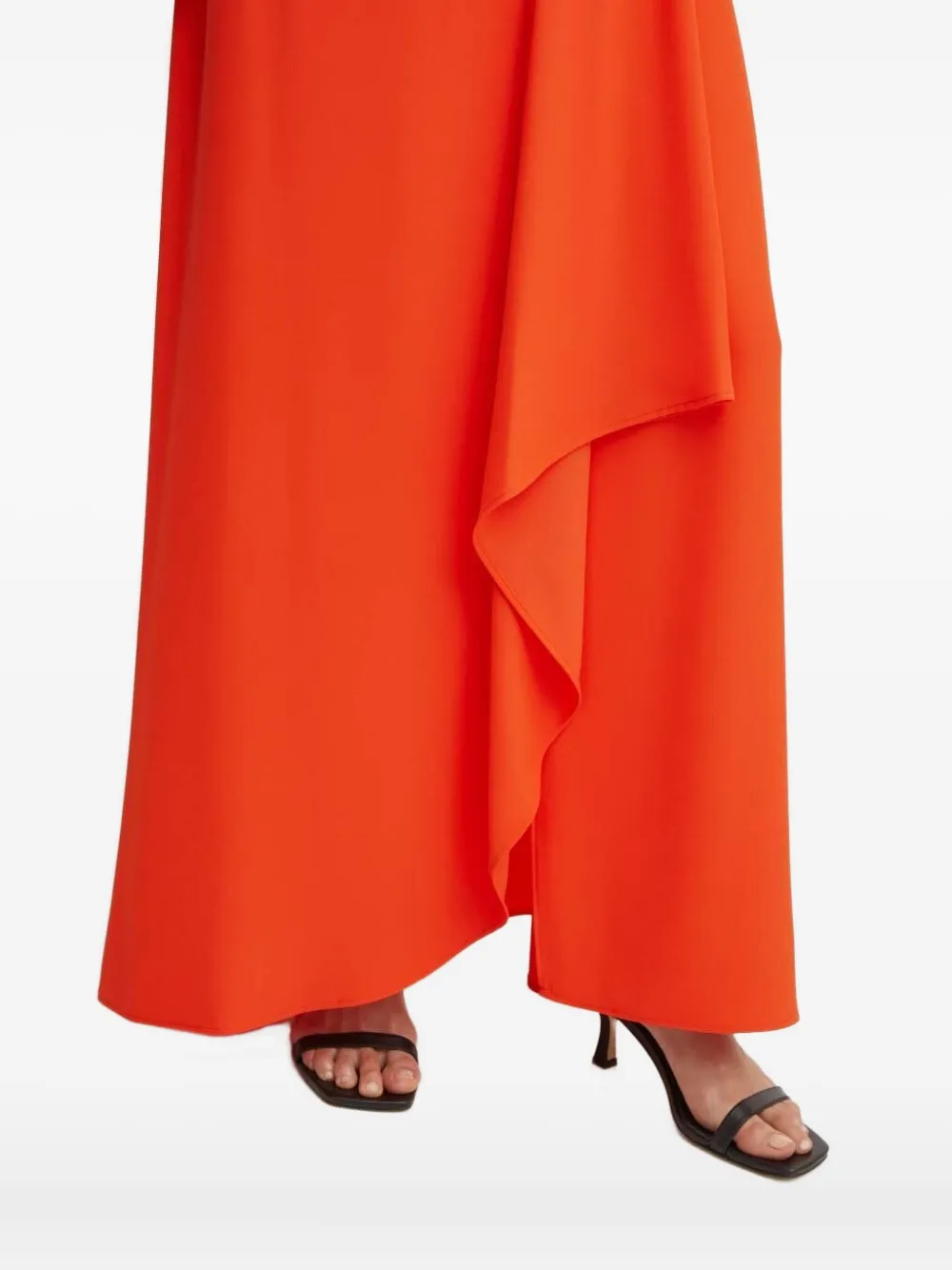 Sandro Ferrone Gedrapeerde maxi-jurk Oranje
