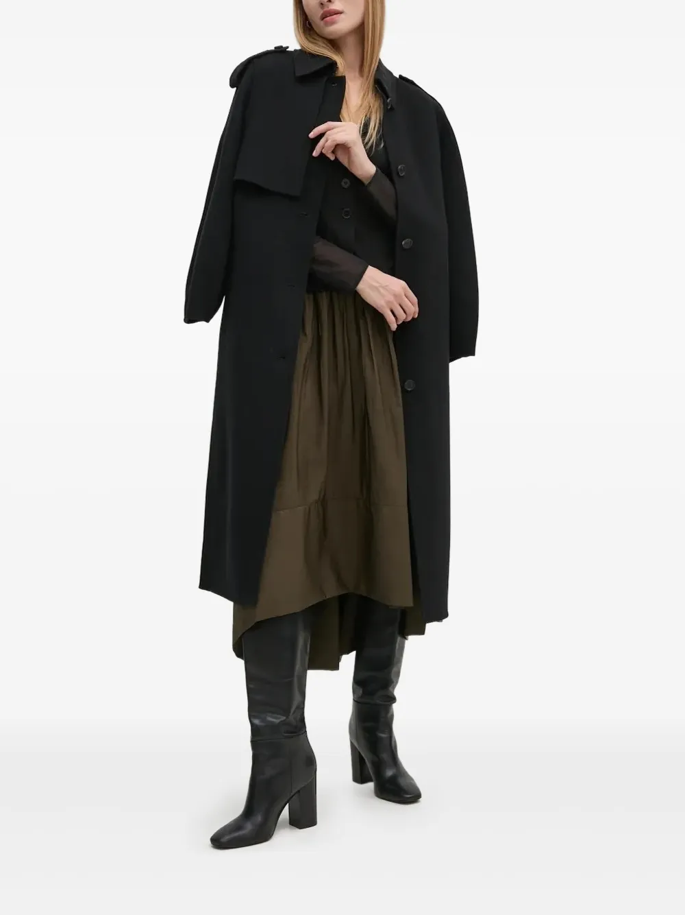 Sandro Ferrone Blouse met V-hals Zwart