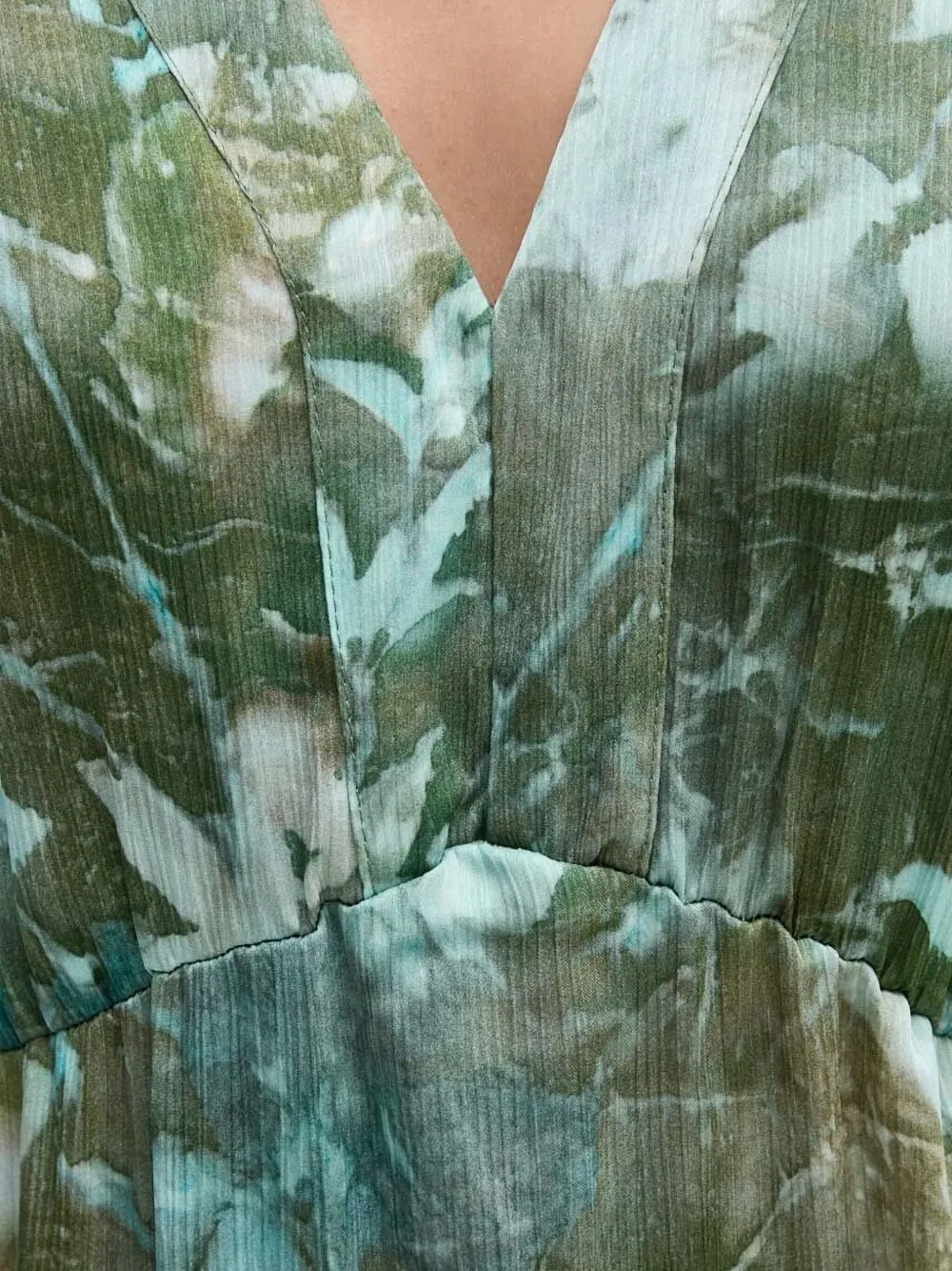 Sandro Ferrone Midi-jurk met bloemenprint Groen