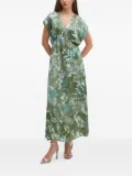 Sandro Ferrone floral-print midi dress - Green