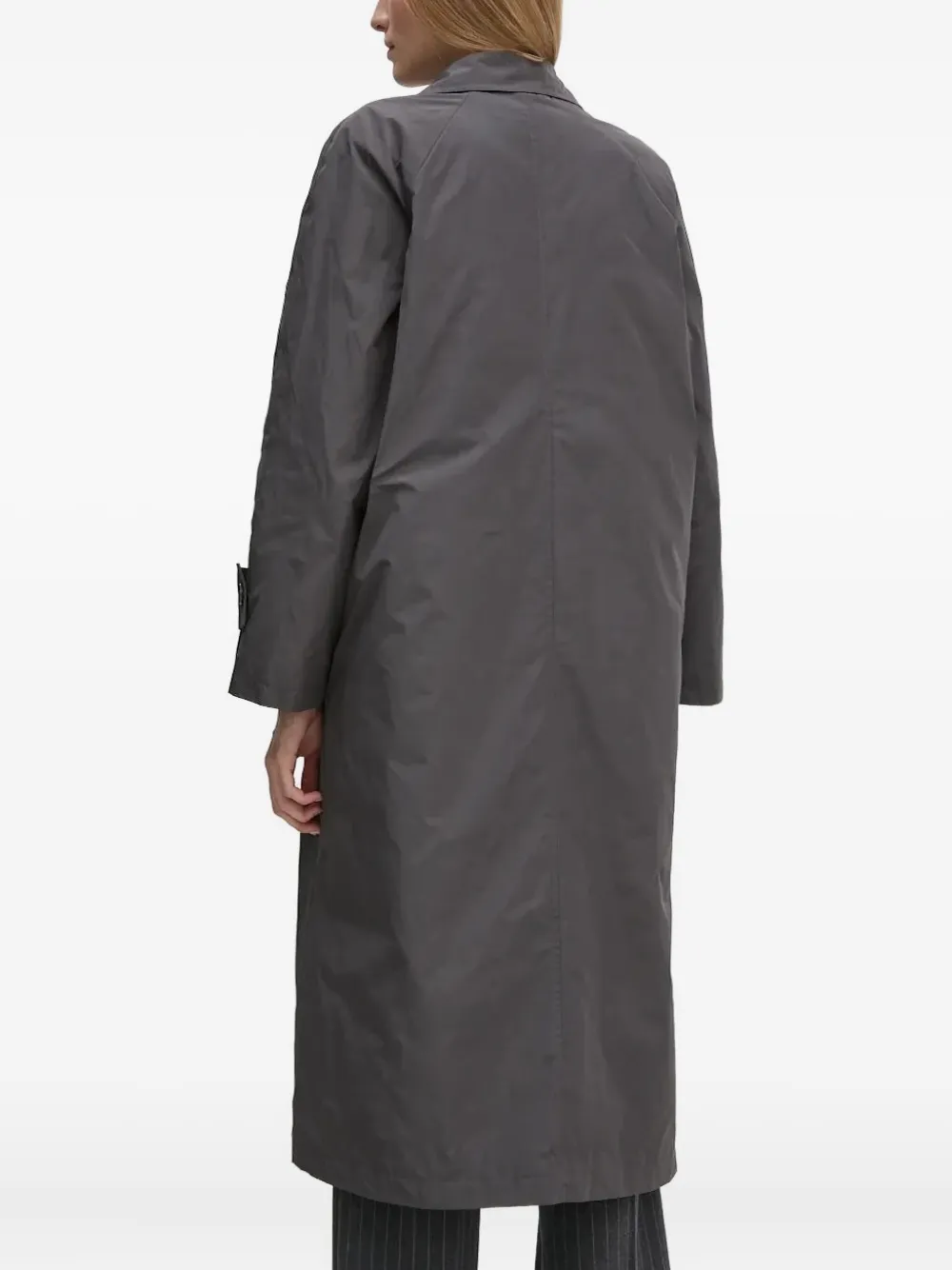 Sandro Ferrone button-fastening longline coat | Single Breasted Coats | Image 2