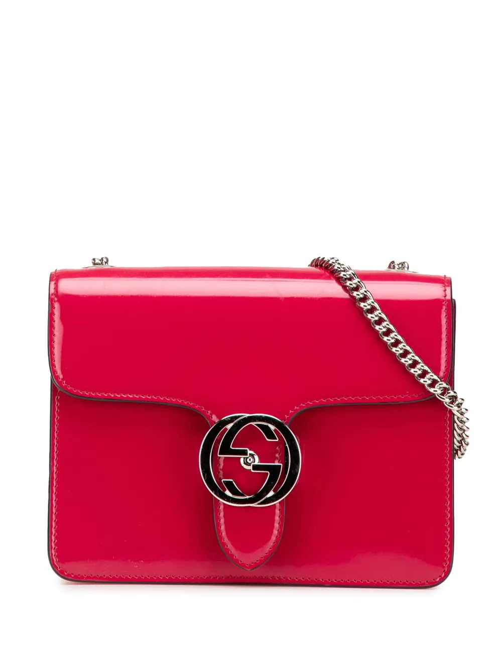 2016-2024 Small Polished Calfskin Interlocking G Dollar crossbody bag