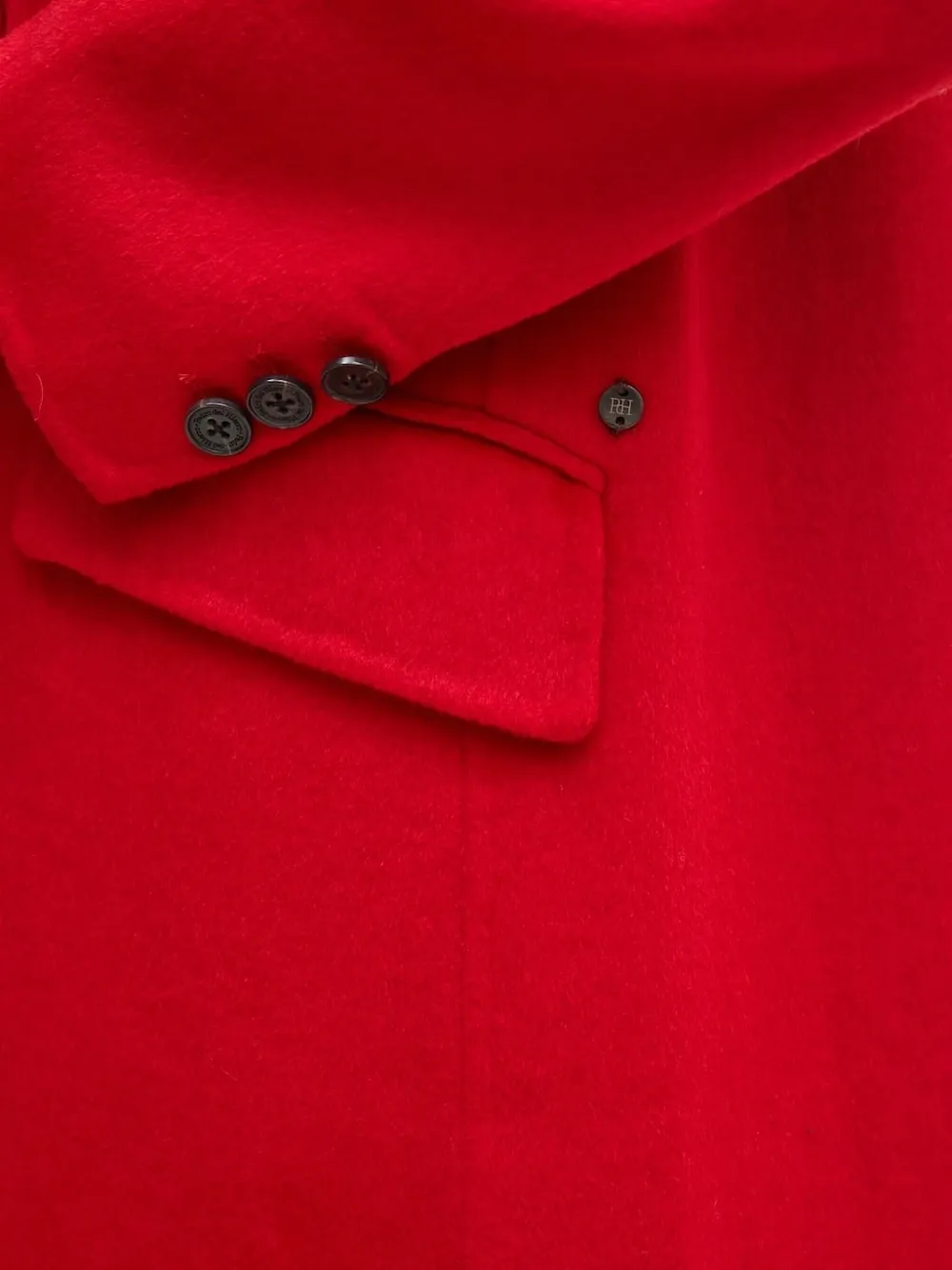 Pedro Del Hierro Buttoned Double-breasted Coat In Red
