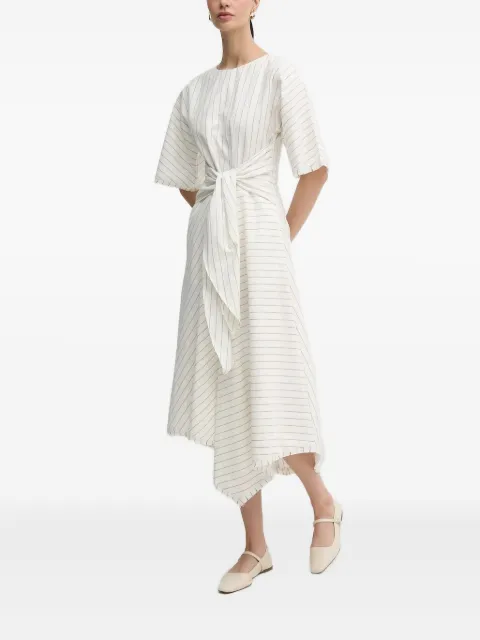 Pedro Del Hierro pinstripe tie-front dress