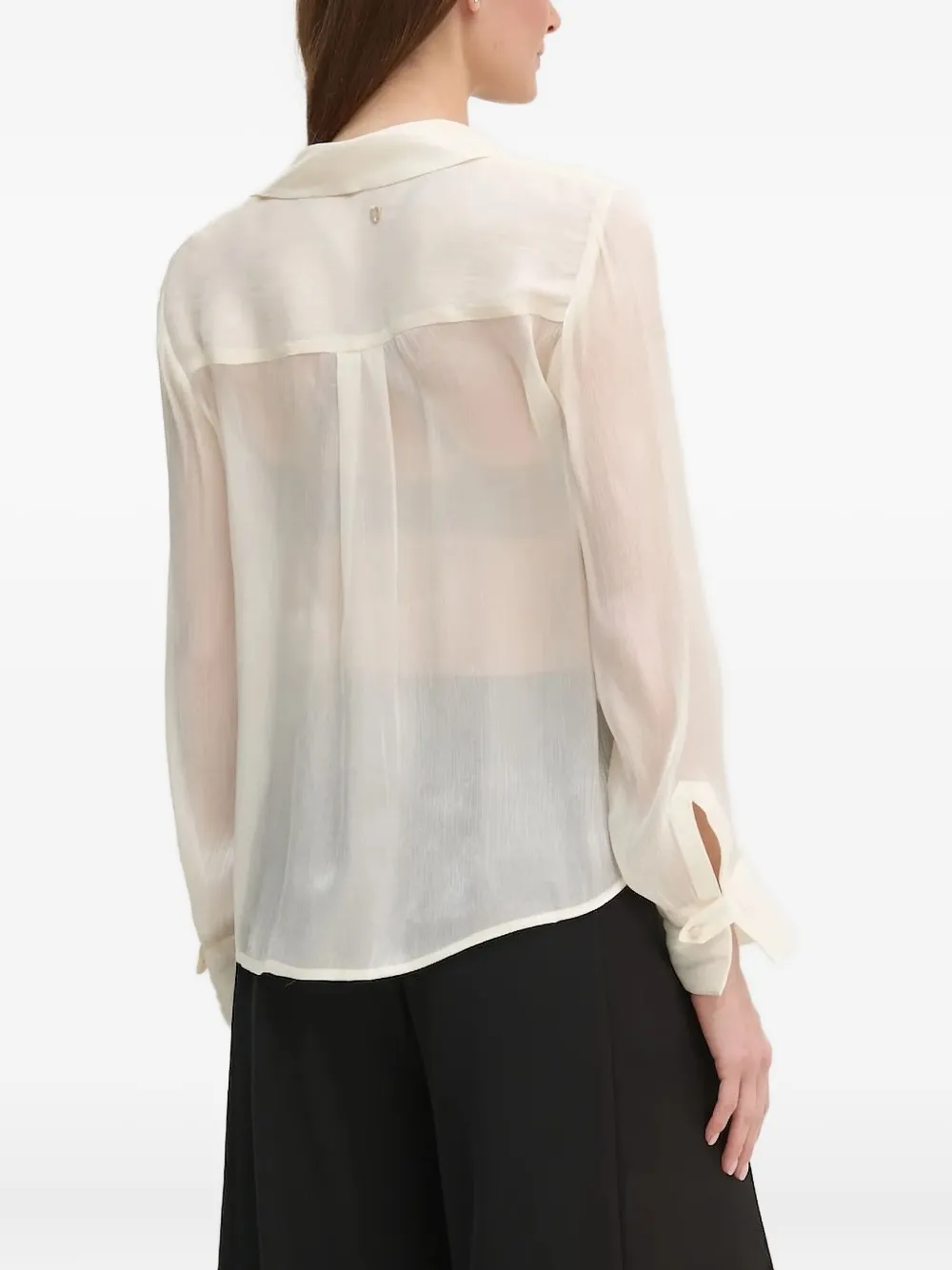 Pedro Del Hierro sheer blouse - Wit