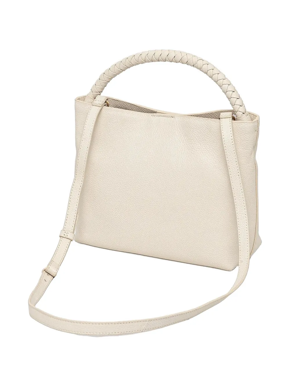 Pedro Del Hierro Braided-handle Satchel In Neutral