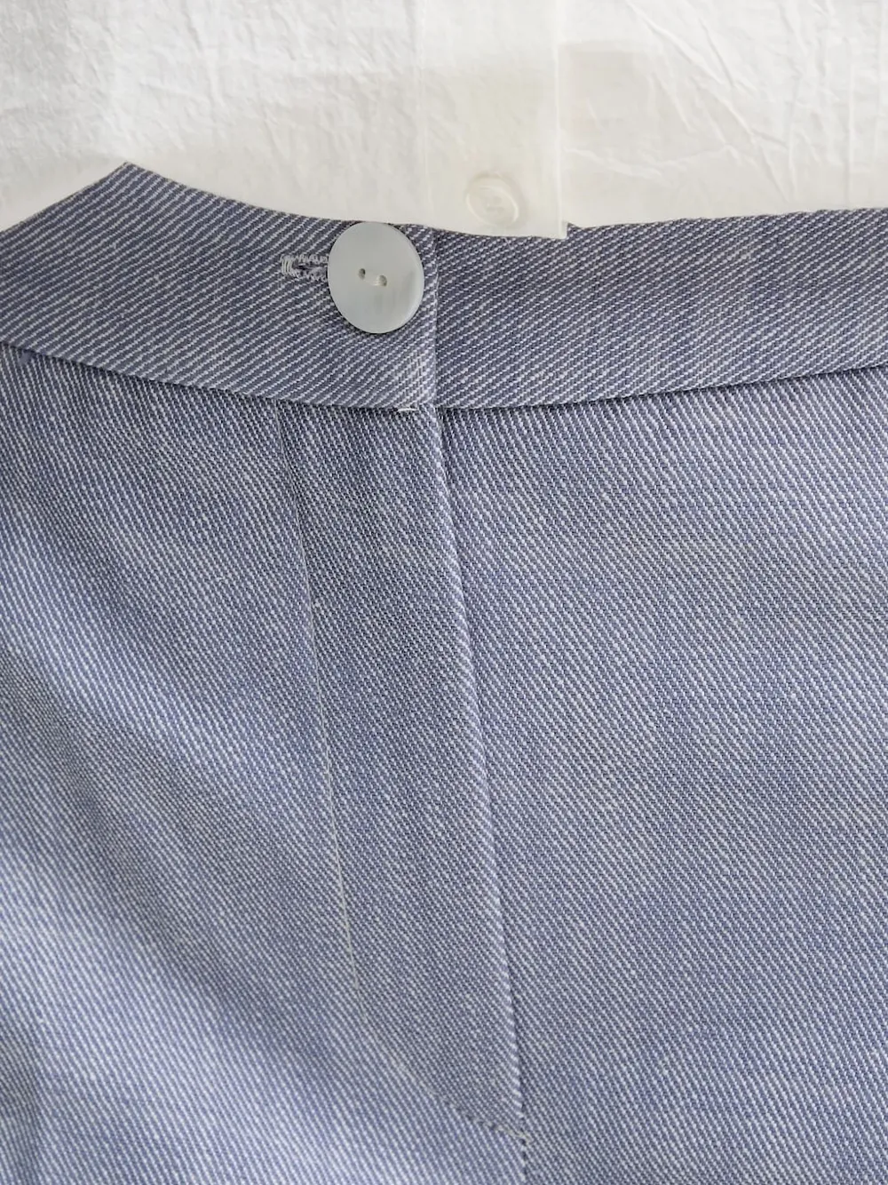 Pedro Del Hierro Textured Flared Trousers In Blue