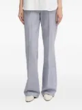 Pedro Del Hierro textured flared trousers - Blue