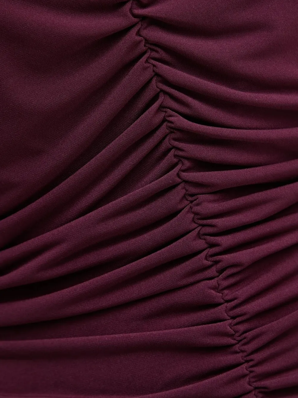 Pedro Del Hierro Gesmockte jurk met V-hals Rood