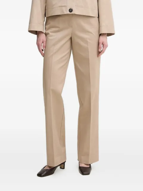 Pedro Del Hierro pleated cotton trousers