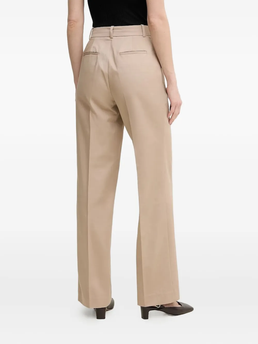 Pedro Del Hierro Straight plooibroek - Beige