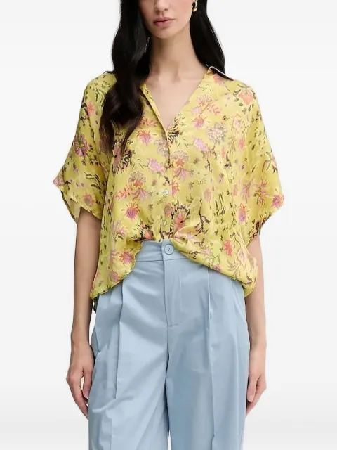 Pedro Del Hierro floral-print button-fastening top