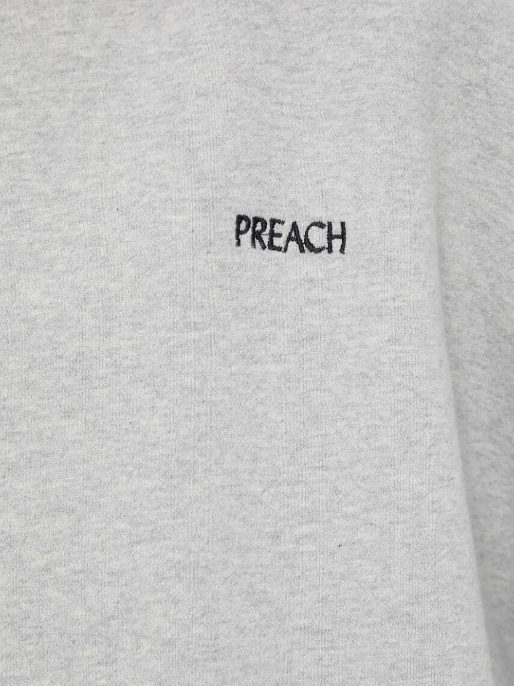Preach Embroidered-logo Cotton Hoodie In Gray