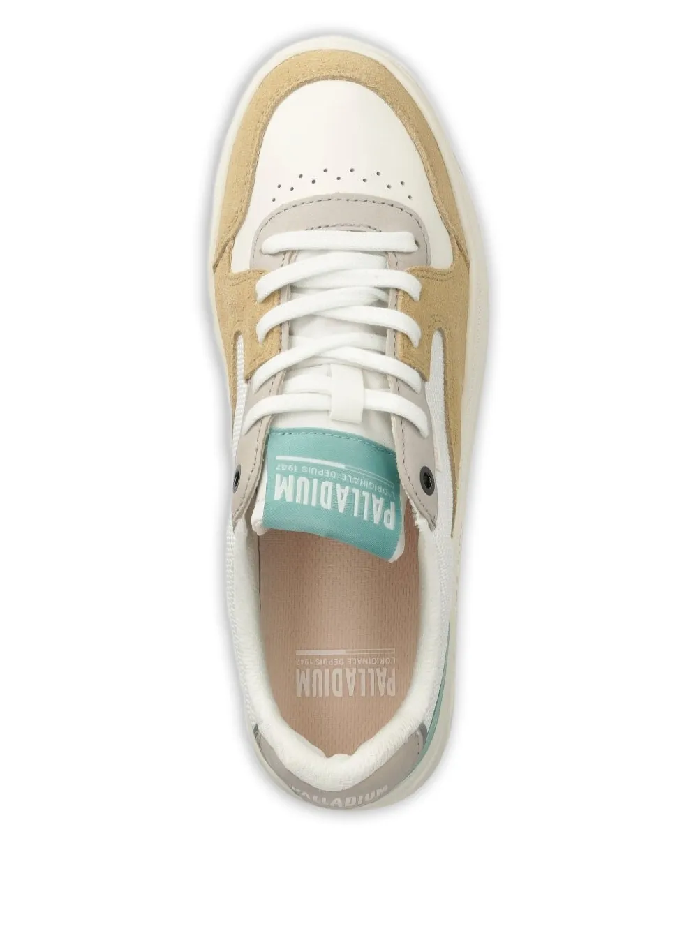 Palladium Leather Panelled Low-tops Sneakers In White