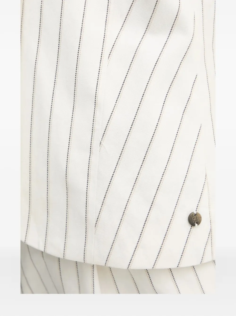 Pedro Del Hierro Pinstripe-sleeveless Waistcoat In White
