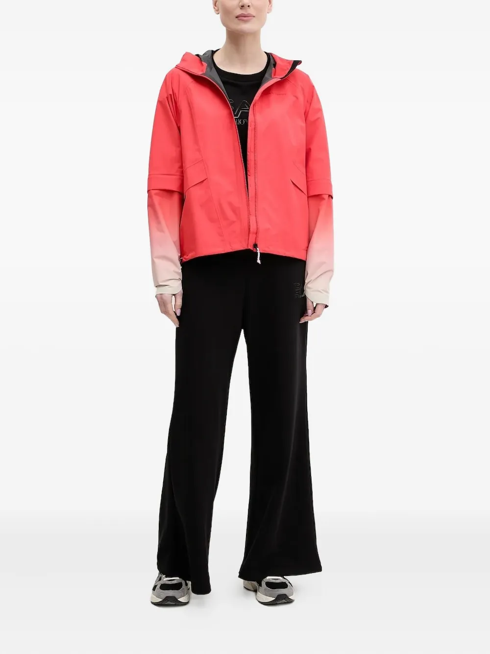 Peak Performance zip-off sleeves hooded jacket Rood