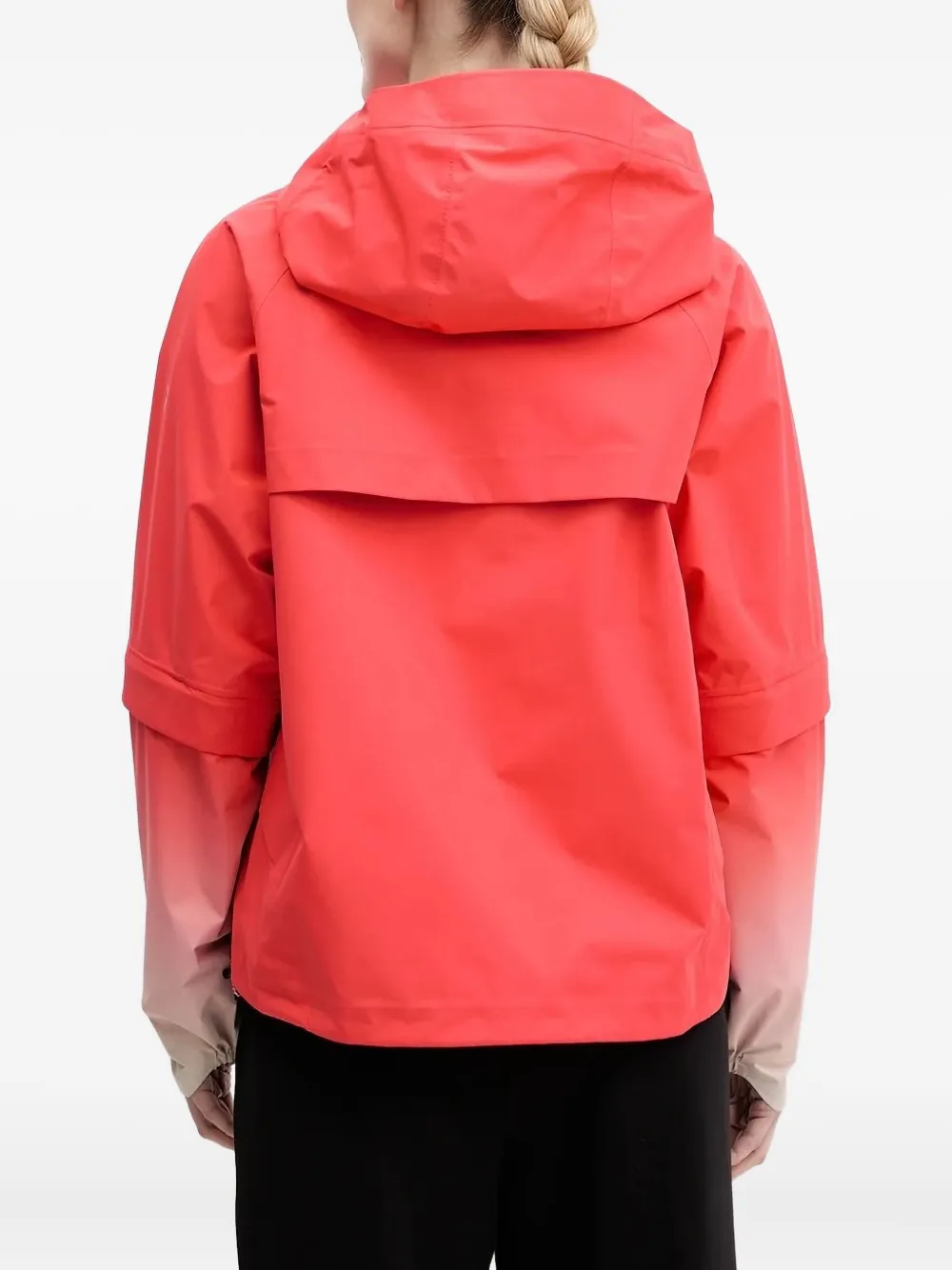 Peak Performance zip-off sleeves hooded jacket Rood