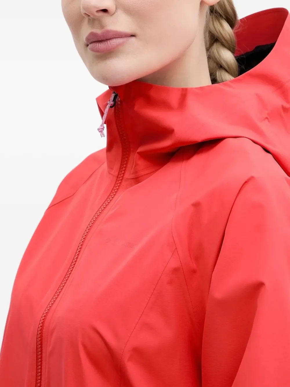 Peak Performance zip-off sleeves hooded jacket Rood