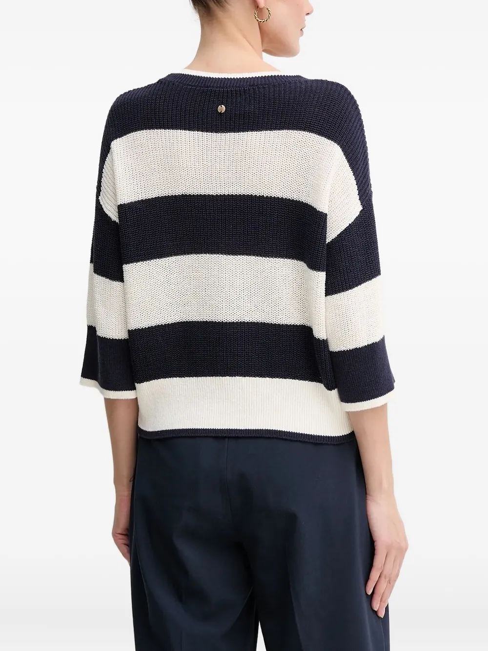 Pedro Del Hierro striped quarter-sleeve sweater | Knitted Sweaters | Image 2