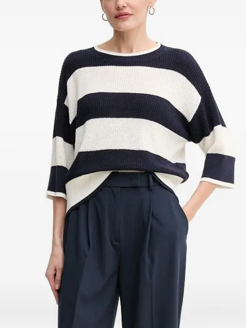Pedro Del Hierro striped quarter-sleeve sweater