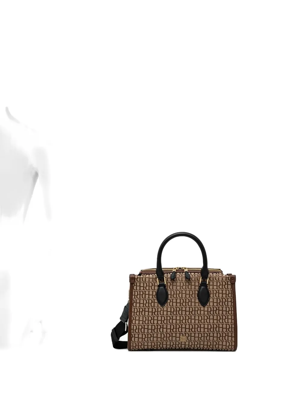 Pedro Del Hierro Monogram Satchel In Brown
