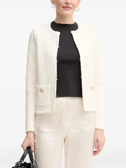 Pedro Del Hierro tweed pocket cardigan