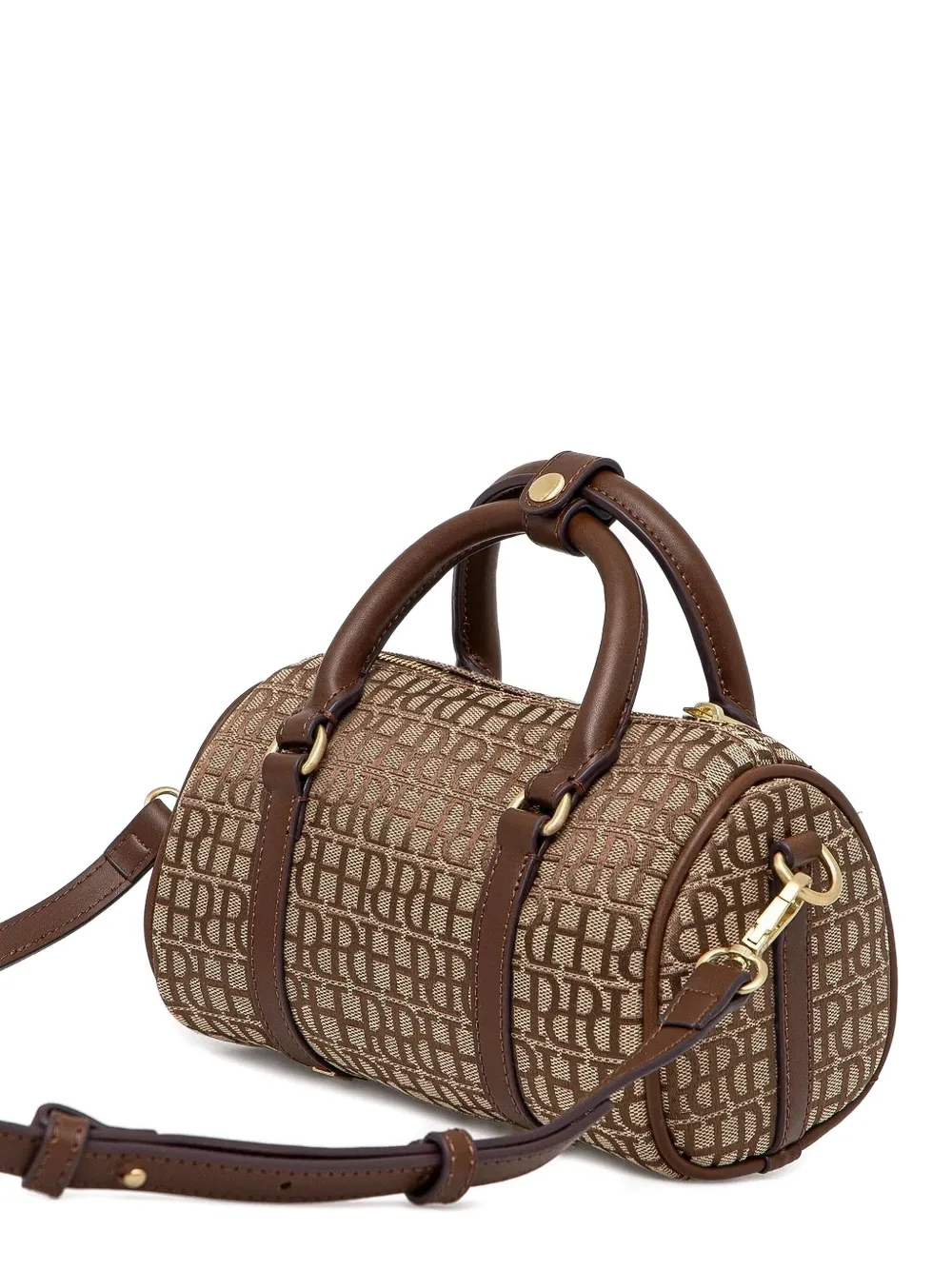 Pedro Del Hierro monogram-logo barrel bag - Bruin