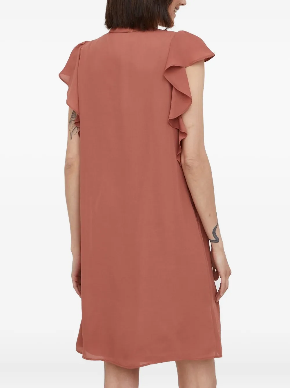 Pennyblack Mini-jurk met ruches - Bruin