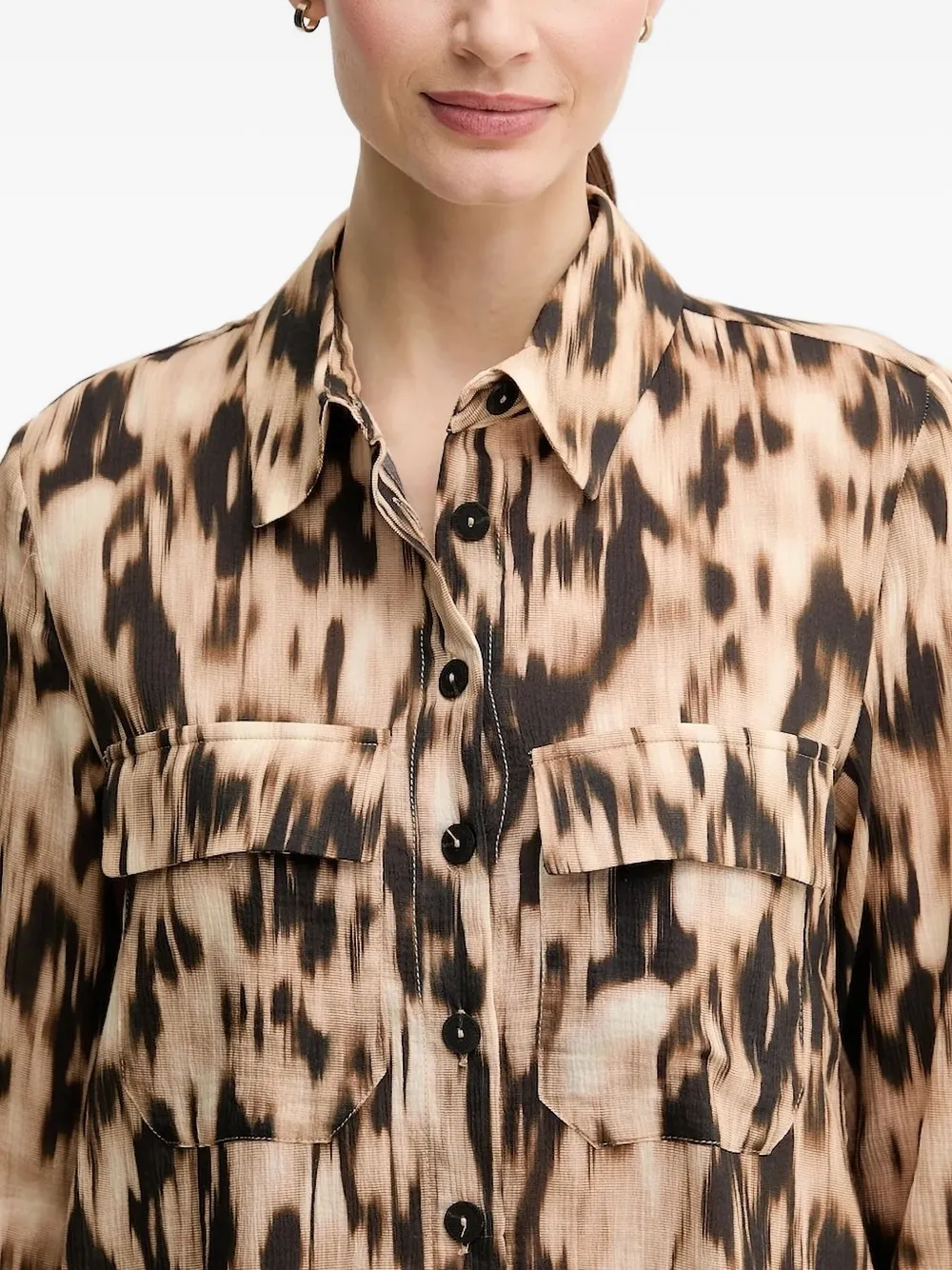 Pedro Del Hierro Leopard-print Shirt In Animal Print