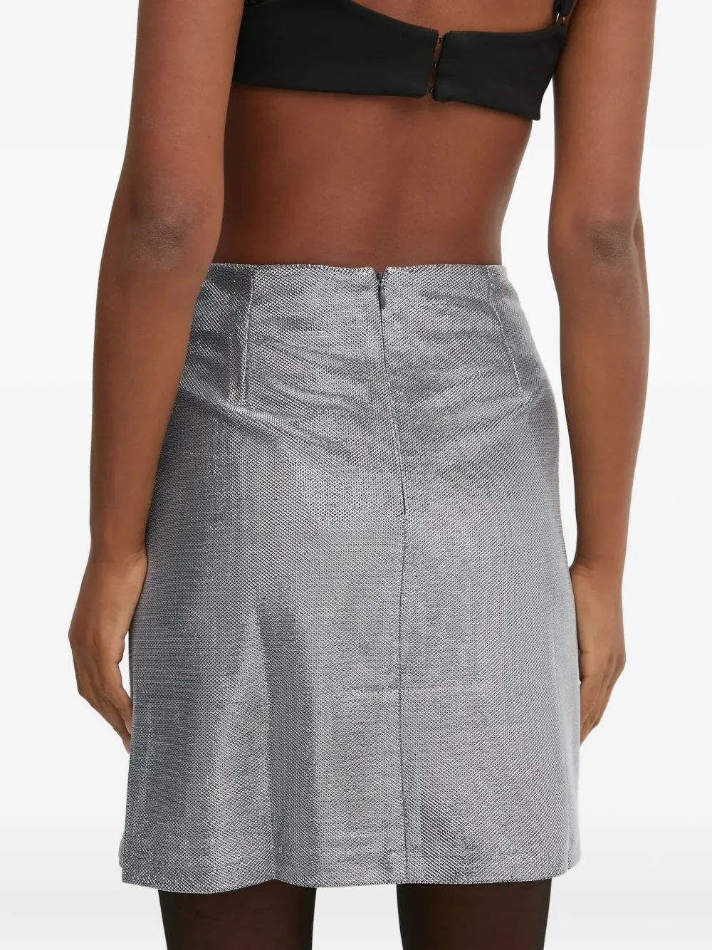 Pedro Del Hierro Mini-rok met metallic afwerking Grijs
