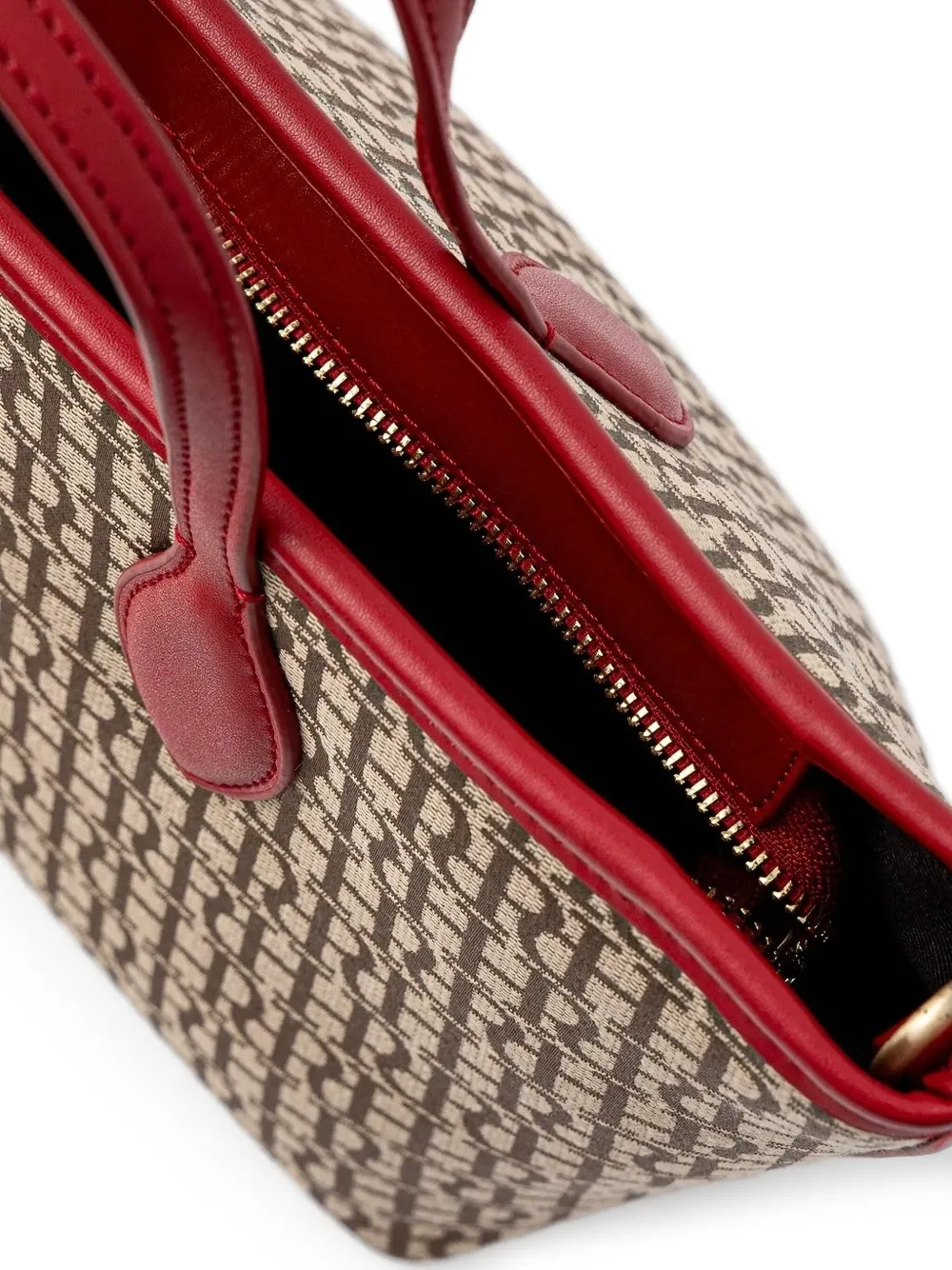 Pedro Del Hierro Monogram Leather-trimmed Tote Bag In Brown