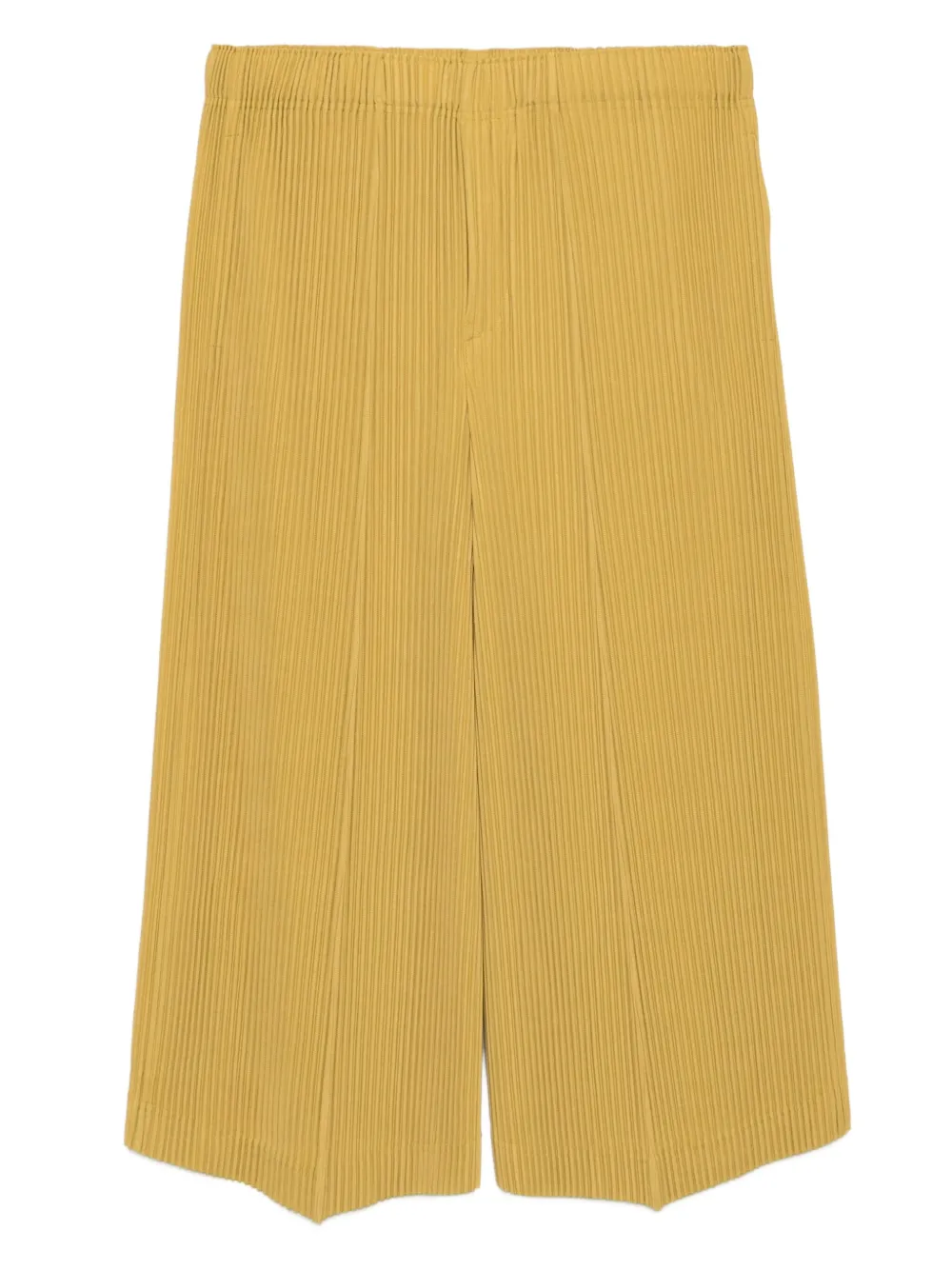 Homme Plissé Issey Miyake MC June geplooide broek Geel