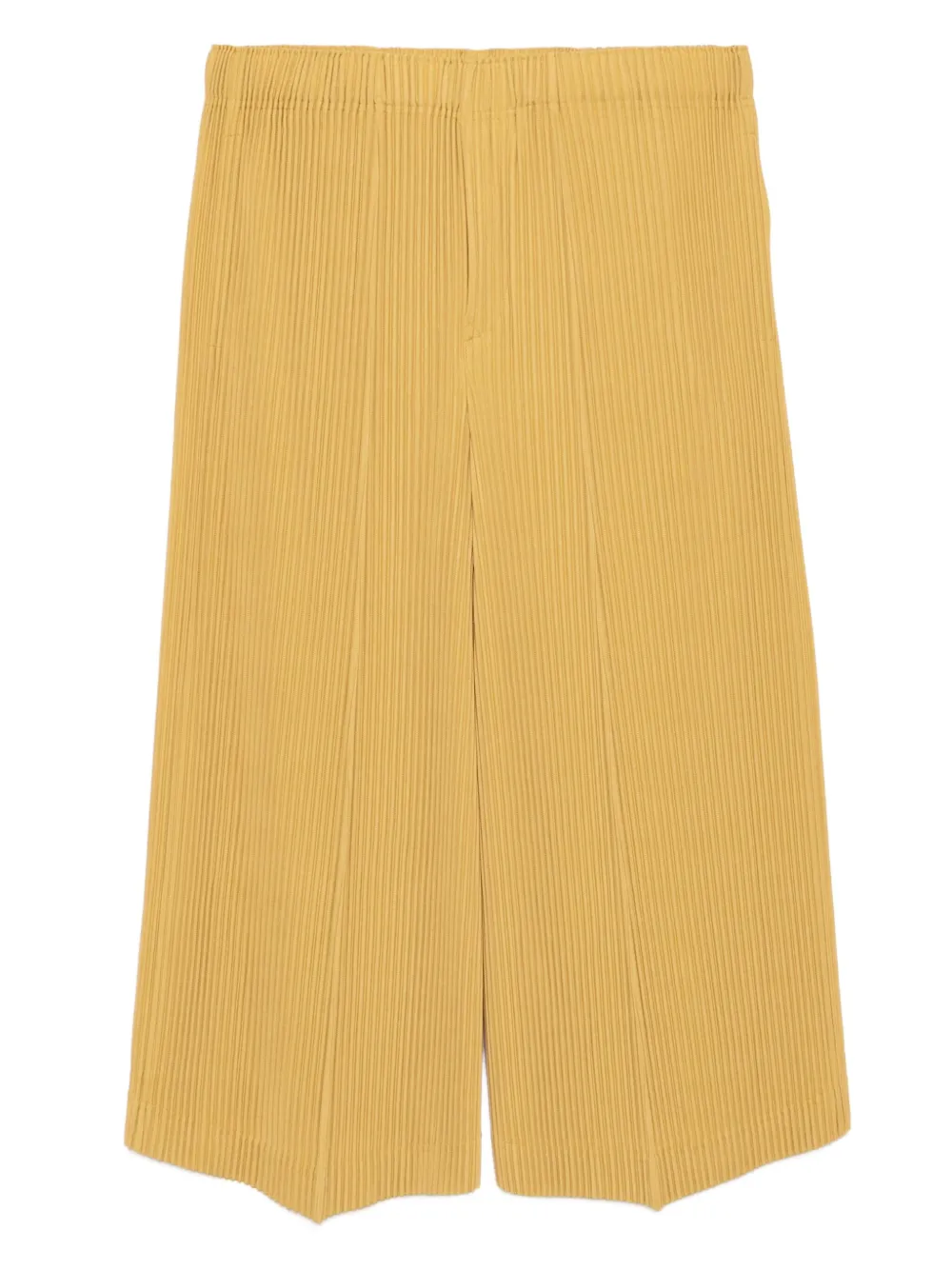 Homme Plissé Issey Miyake MC June geplooide broek Geel