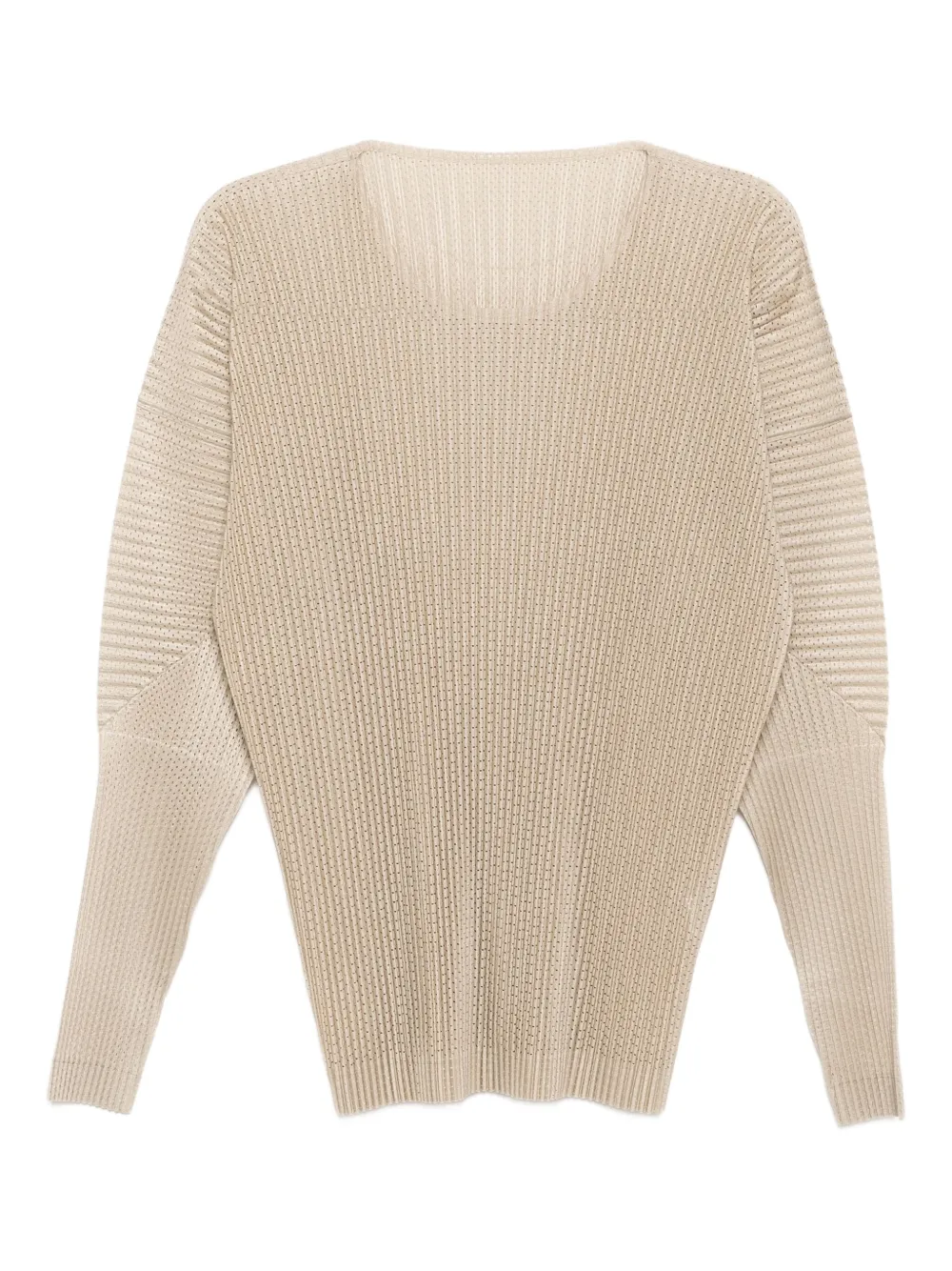 Homme Plissé Issey Miyake T-shirt met mesh Beige