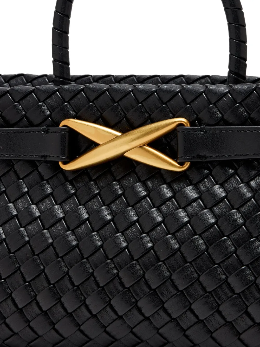 Jw Pei Woven Leather Tote Bag In Black
