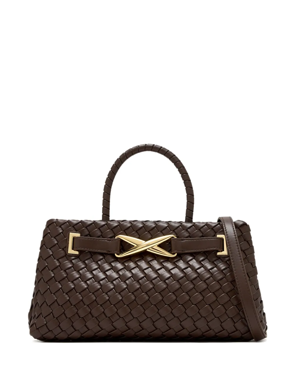 Jw Pei Woven Leather Tote Bag In Brown