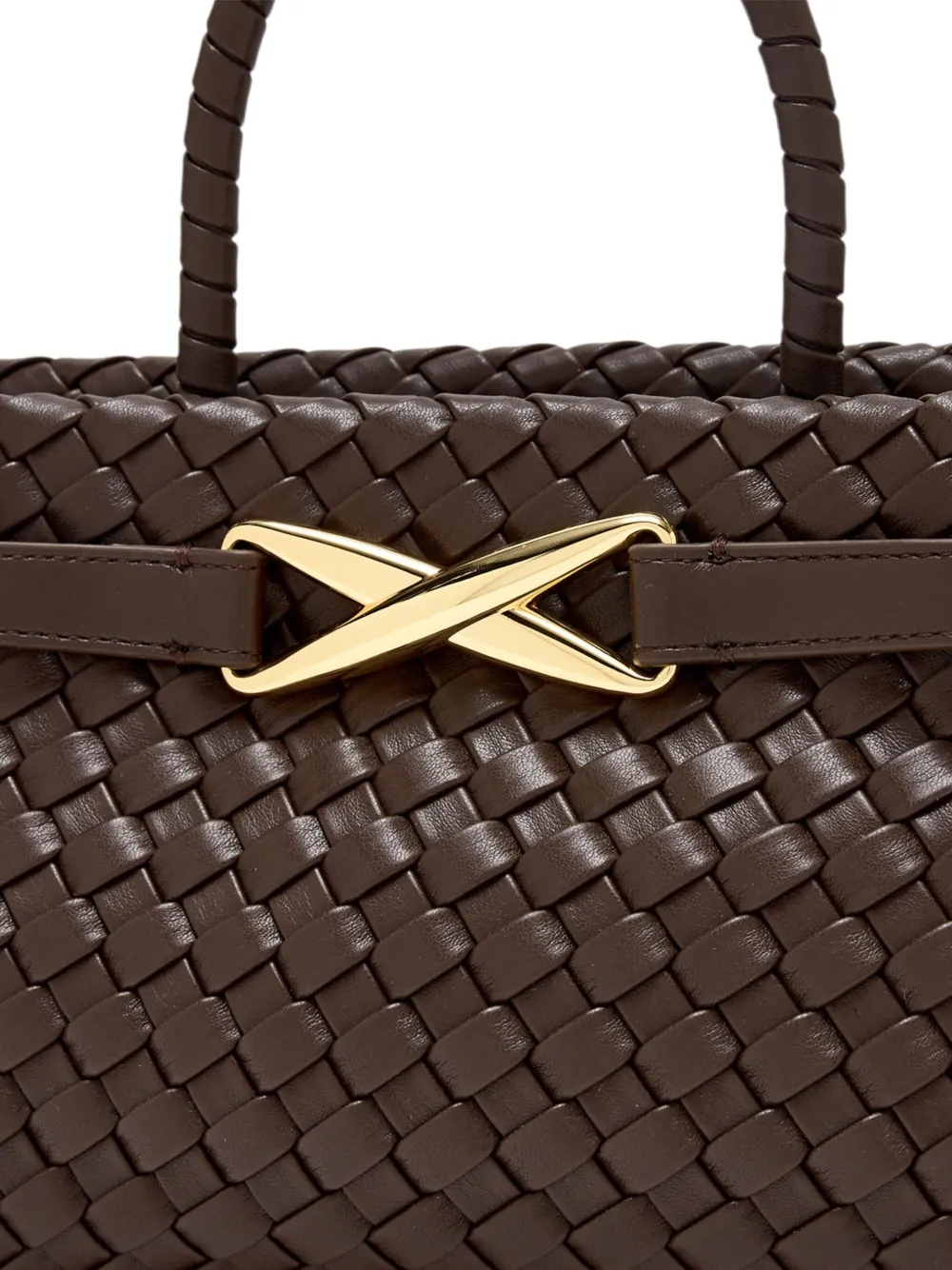 JW Pei Leren shopper Bruin
