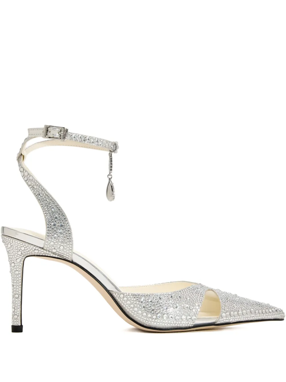 85mm Haidi crystal-embellished heeled pumps