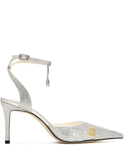 JW Pei 85mm Haidi crystal-embellished heeled pumps