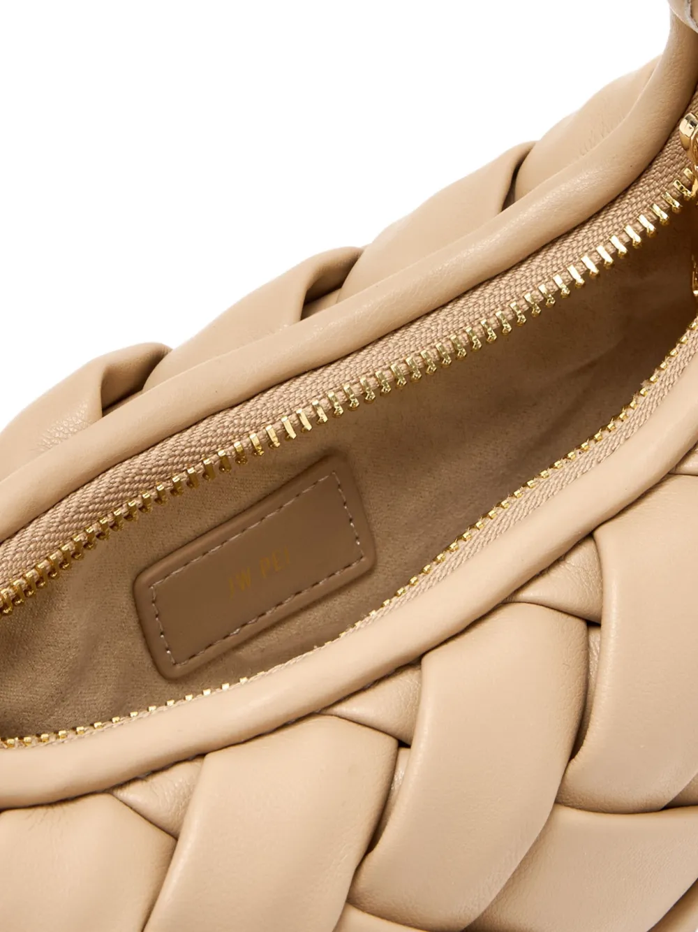 JW Pei Shopper van geweven leer Beige
