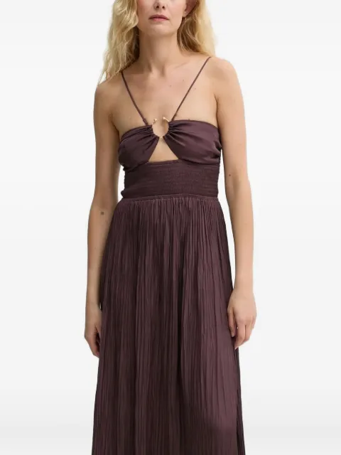 Sessùn ring-detail pleated maxi dress