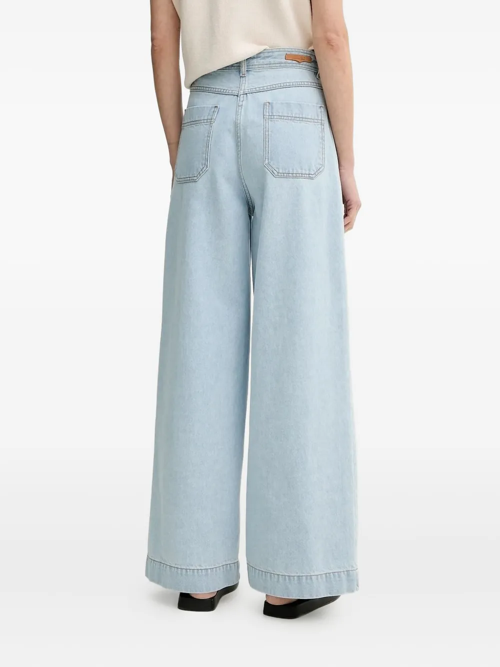 Sessùn Captain jeans met wijde pijpen - Blauw