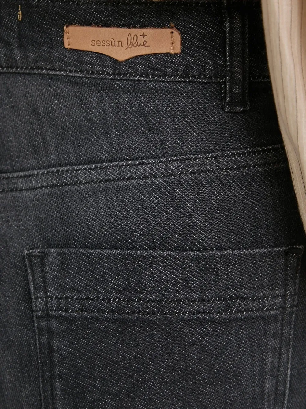 Sessun Cotton-blend Jeans In Black