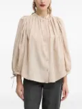 Sessùn pinstripe balloon-sleeve blouse - Neutrals