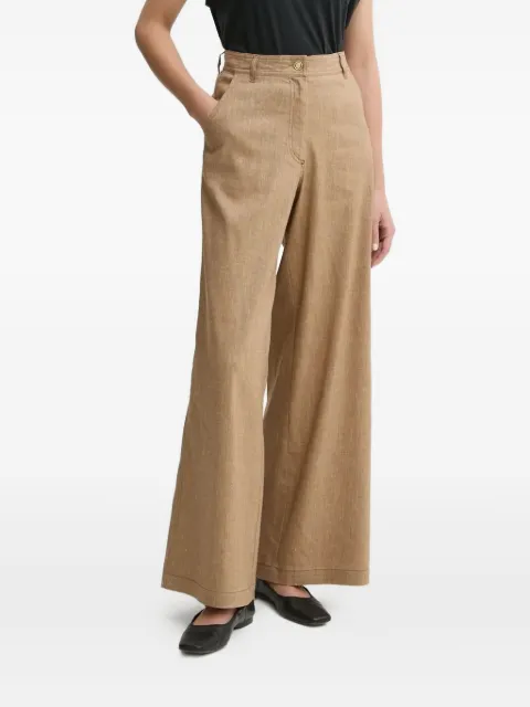 Sessùn wide-leg gold-button trousers