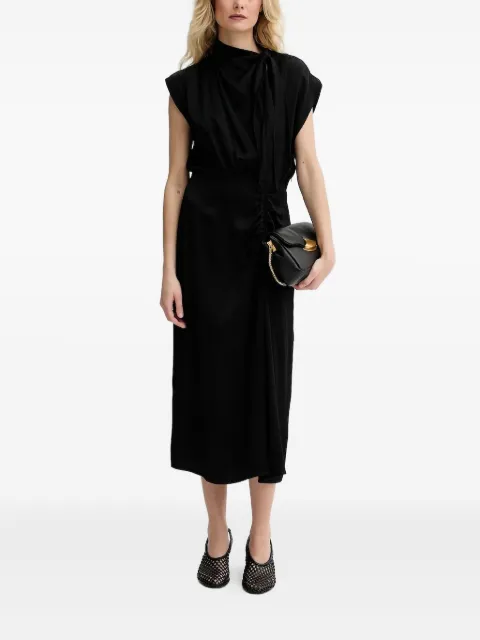 Sessùn gathered-neck midi dress
