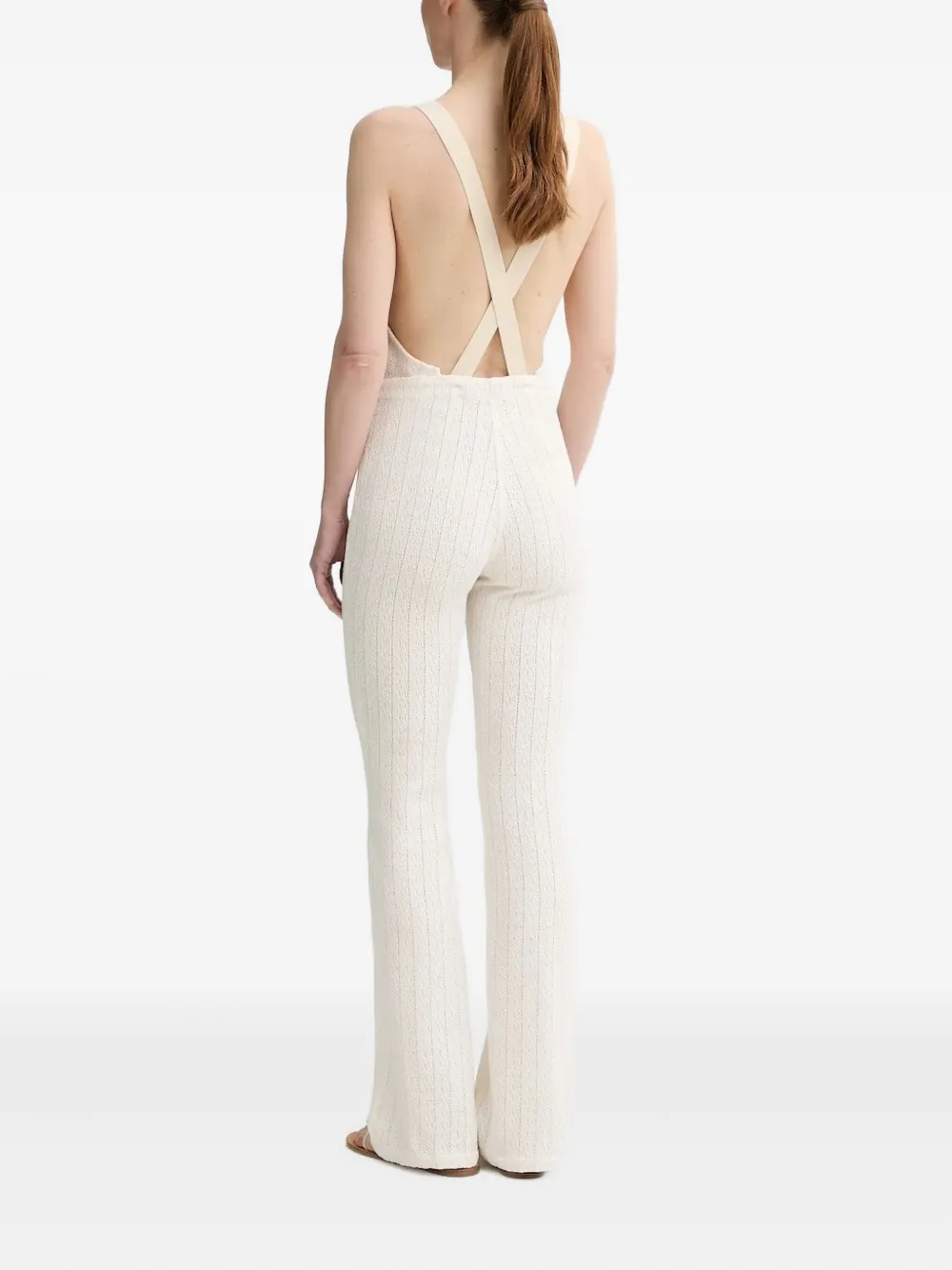  Sessùn Cable-knit Strap Jumpsuit - Neutrals 
