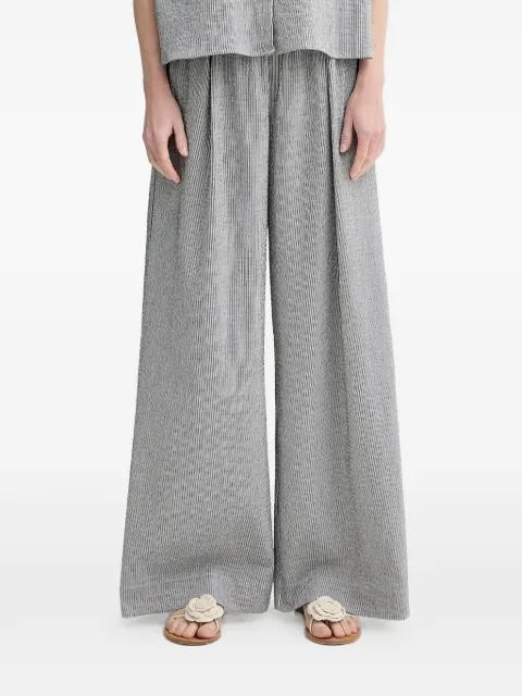 Sessùn pinstripe elasticated-waist palazzo pants