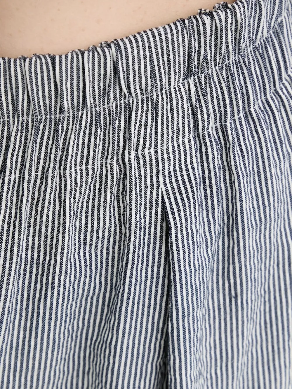 Sessun Pinstripe Elasticated-waist Palazzo Pants In Gray